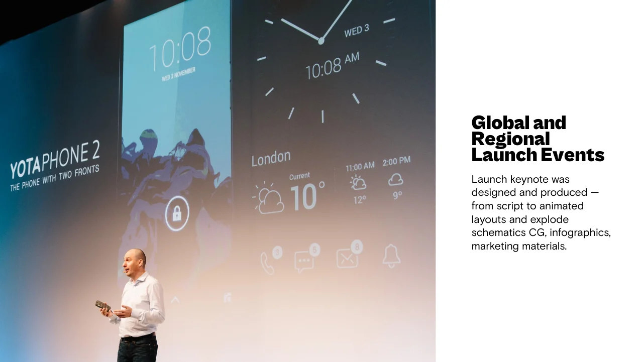 Global and regional launch events
